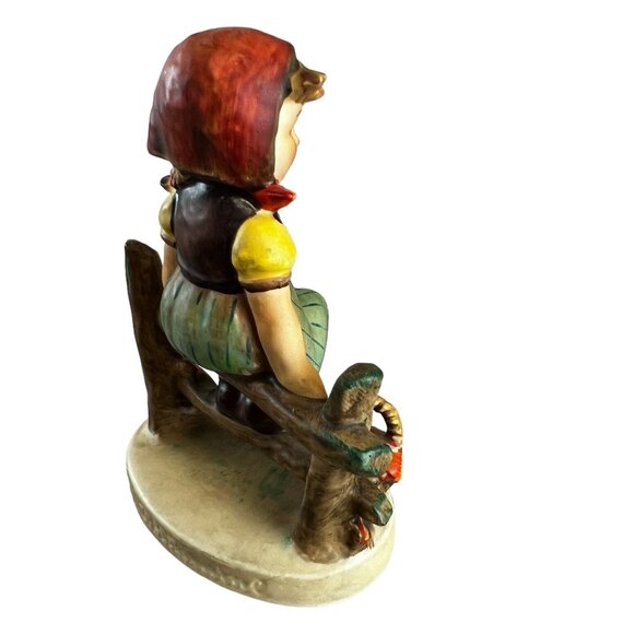 Goebel Hummel Figurine Girl Sitting On Fence #112/3/0 1938 Vintage Germany - Picture 6 of 8